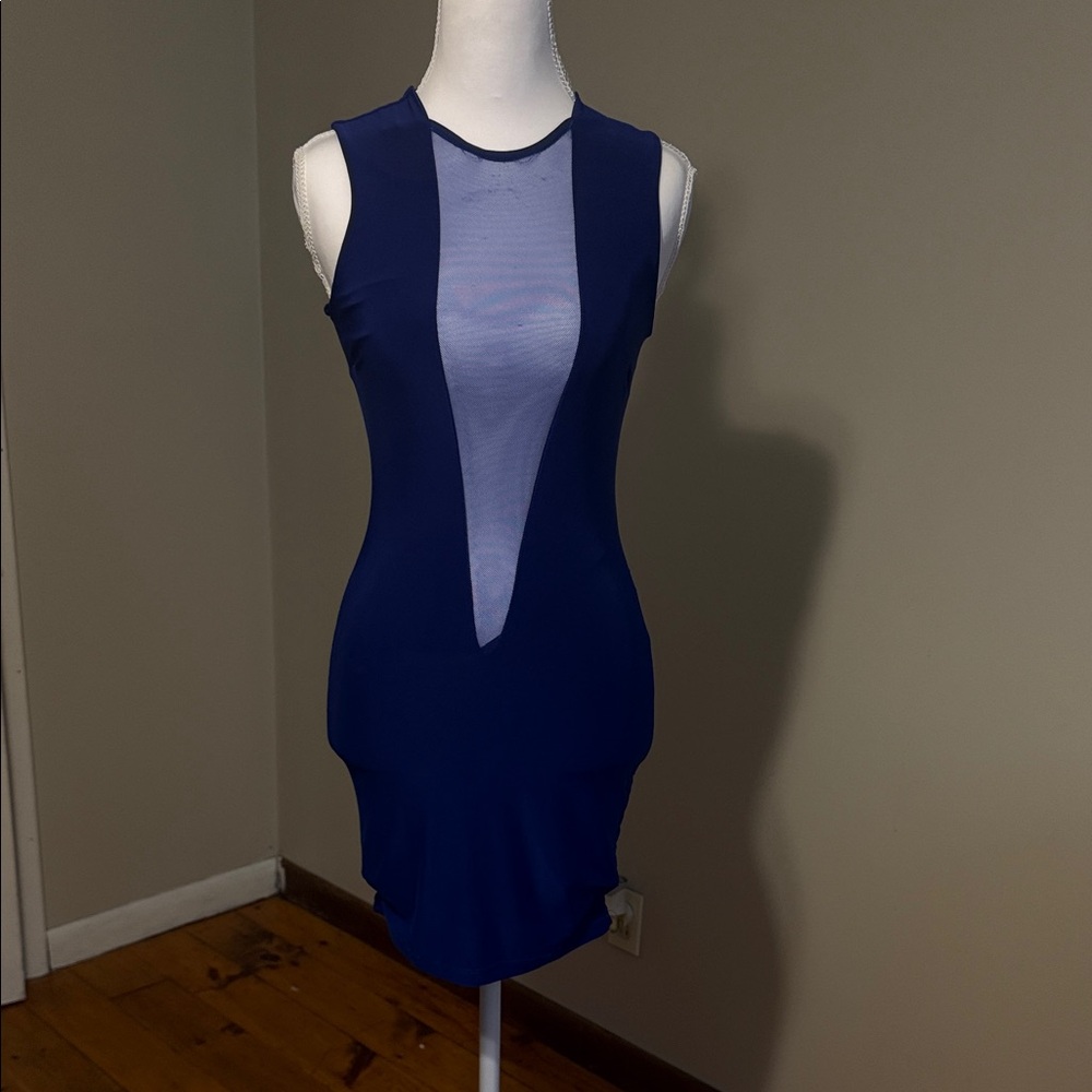 Fashion Nova Navy Blue Mini Dress